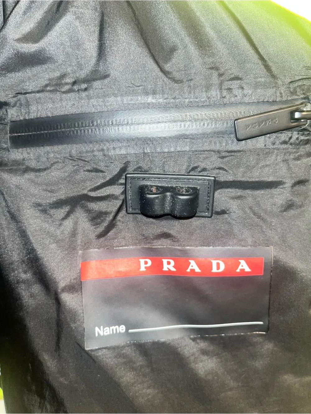 Prada Neon Lime Quilted Puffer Vest